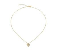 Breil Darling Kette aus 18 Karat vergoldeter Silberkette und Anhänger mit Zirkonia verziert, Min. Länge: 39 cm, Max. Länge: 45 cm, TJ3156