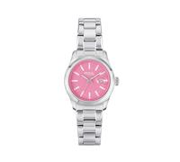 Breil EW0757 Classic Elegance Damenuhr mit rosa Zifferblatt, Nicht einziehbares Uhrwerk, Armband aus versilbertem Stahl, Armband