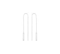 Breil, Flow Collection, Damenohrringe aus Edelstahl mit Unregelmäßigem Zylinder-Element, Glänzendes Finish, Länge 6,6 cm, Geschenkideen für Frauen