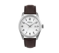 Breil Herren Chronograph Classic Elegance mit Armband aus Leder, Wasserdichtigkeit: 5 Bar, Gehäusedurchmesser: 42 mm, EW0663