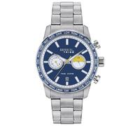 Breil, Herrenuhr Zone Collection, Chronograph für Herren mit Zwei Zifferblättern und Stahllünette, VD31 Dual Time Uhrwerk, Wasserdicht bis 5 ATM