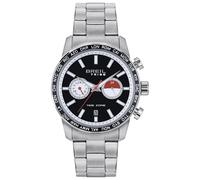 BREIL, Herrenuhr Zone Collection, Chronograph für Herren mit Zwei Zifferblättern und Stahllünette, VD31 Dual Time Uhrwerk, Wasserdicht bis 5 ATM