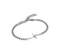Breil Armband B.X für Herren aus Edelstahl in der Farbe Silber, mit Karabinerverschluss, Länge: 22 cm, TJ2866