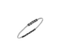 Breil Juwel Sammlung LOOP, ARMBÄNDER aus HERREN in STAHL Farbe SILVER/GUN messen 20 mit ZIRKONIA - TJ3438