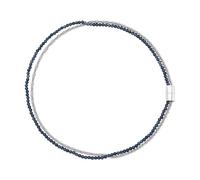 Breil Juwel Sammlung MAGNETICA SYSTEM, HALSKETTEN aus DAMEN in STAHL, NATURSTEINE Farbe SILBER BLAU messen 46,5 mit ACHATSTEIN - TJ3723