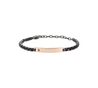 Breil Juwel Sammlung TAG AND CROSS, ARMBÄNDER aus HERREN in FARBIGER STAHL Farbe BLACK/IPRG messen 22 mit ZIRKONIA - TJ3222