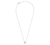 Breil, Kollektion Amulet, Damen-Halskette aus poliertem Stahl IP Gold, verziert mit Kleeblatt-Anhänger mit Kristallpavé, verstellbarer Verschluss, Länge bis 45 cm, Geschenkidee für Damen