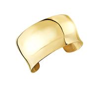 Breil, Kollektion Sculpture, Damen-Armband aus poliertem Stahl, mit flüssiger Form und glänzendem Finish, Maße 5,7 x 4,8 cm, Innenumfang 15,5 cm, Größe S, S (15.5 cm), Farbiger Stahl, Kein Edelstein
