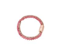 Breil, Magnetica Kollektion, Kleines Polar Lights-Armband, mit Poliertem Rosé IP Stahl und Rosa Achat-Gänseblümchen-Kette, Praktischer Magnetverschluss, Größe 19 cm, Farbe: Gold-Rosé und Rosé