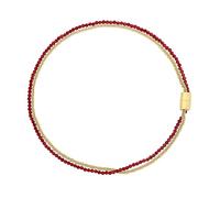 Breil MAGNETICA SYSTEM Damen Halskette 45cm aus goldfarbenem IP-Stahl in der Farbe Gold/Rot, TJ3487