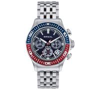 Breil Herren Chronograph Manta 1970 mit silberfarbenem Stahlarmband, 20 Bar, Gehäusedurchmesser: 44 mm, TW2010