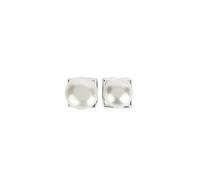 Breil, Moonlight Kollektion Damen-Ohrstecker aus Edelstahl mit natürlicher Perle, Schmetterlingsverschluss, Größe 8 x 8 mm, Geschenkidee für Damen