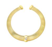 Breil Schmuck TJ4049 Kollektion Stylize, Damenhalsketten aus Stahl, Farbe Gold, Größe 110 mit Zirkonia