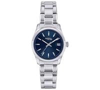 Breil Uhr Damen Classic Elegance Ziffernblatt BLAU Bewegung NUR Zeit Quartz e Bracelet Stahl Silber EW0597