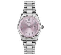 Breil Classic Elegance Damen Armbanduhr aus Edelstahl in der Farbe Silber-Pink 30mm, Wasserdichtigkeit: 5Bar, EW0627