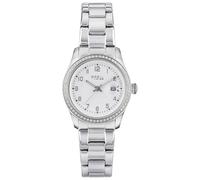 Breil Classic Elegance Damen Armbanduhr mit Armband aus Stahl, in der Farbe: Silber/Weiß und Zirkoniakristallen, Gehäusedurchmesser: 30 mm, EW0600