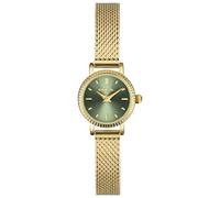 Breil Uhr Damen Darling Ziffernblatt GRÜN Bewegung NUR Zeit Quartz e MESH Farbiger Stahl Gold TW2002