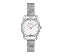 Breil Uhr Damen Penelope Ziffernblatt Weiss Bewegung NUR Zeit Quartz e MESH Stahl Silber EW0491