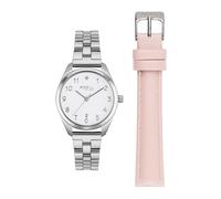 Breil Uhr Damen TIME of Love Ziffernblatt Weiss Bewegung NUR Zeit Quartz e GÜRTEL Leather LILAK EW0699