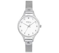 Breil Uhr Damen UPBEAT Ziffernblatt Weiss Bewegung NUR Zeit Quartz e MESH Stahl Silber EW0522