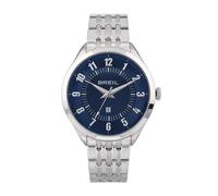 Breil Uhr Herren Arbiter Ziffernblatt BLAU Bewegung NUR Zeit Quartz e Bracelet Stahl Silber TW1866