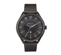 Breil Uhr Herren Arbiter Ziffernblatt SCHWARZ Bewegung NUR Zeit Quartz e MESH Farbiger Stahl GRAU TW1867