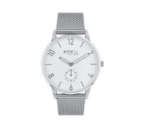 Breil Uhr Herren Avery Ziffernblatt BLAU Bewegung NUR Zeit Quartz e Nicht VERWEISBAR Stahl Silber EW0731