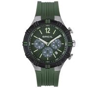 Breil Uhr Herren B Rise Ziffernblatt GRÜN Bewegung Chrono Quartz e GÜRTEL Polyurethane GRÜN TW2003