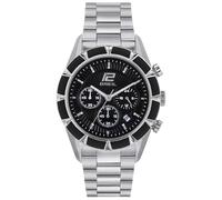 Breil Bend Herren Armbanduhr Chronograph mit Armband aus Stahl in der Farbe: Silber/Schwarz, Gehäusedurchmesser: 43 mm, TW1980