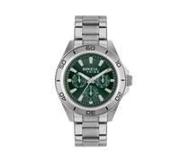 Breil Uhr Herren Challenge Ziffernblatt GRÜN Bewegung Multifunktion Quartz e Bracelet Stahl Silber EW0711