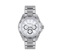 Breil Uhr Herren Challenge Ziffernblatt Weiss Bewegung Multifunktion Quartz e Bracelet Stahl Silber EW0733