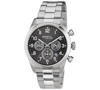 Breil Classic ELEGEANCE Herren Armbanduhr mit Armband aus Stahl, in der Farbe: Silber/Dunkelblau, Gehäusedurchmesser: 42 mm, EW0596
