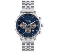 Breil Orologio Uomo Classy quadrante Mono-Colore BLU movimento Chrono QUARZO e BRACCIALE Acciaio Argento EW0642