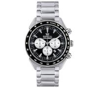 Breil Uhr Herren Cruiser Ziffernblatt SCHWARZ Bewegung Chrono Quartz e Bracelet Stahl Silber TW1924