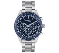 Breil Herren Armbanduhr New Fast in der Farbe Silber/Blau mit Edelstahlarmband, Gehäusedurchmesser: 42 mm, EW0572