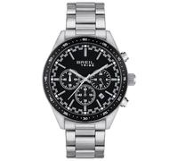 Breil Uhr Herren Fast Ziffernblatt SCHWARZ Bewegung Chrono Quartz e Bracelet Stahl Silber EW0570
