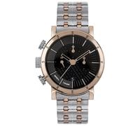 Breil Uhr Herren Lil Tribe Ziffernblatt BI-Farbe SCHWARZ Bewegung Chrono Quartz e Bracelet Farbiger Stahl Gold EW0471