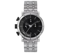 Breil Uhr Herren Lil Tribe Ziffernblatt BI-Farbe SCHWARZ Bewegung Chrono Quartz e Bracelet Stahl Silber EW0469