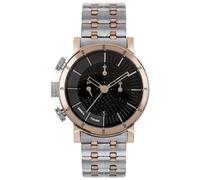 Breil Uhr Herren Lil Tribe Ziffernblatt BI-Farbe SCHWARZ Bewegung Chrono Quartz e Bracelet Stahl Silber EW0469