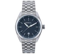 Breil Uhr Herren LINE UP Ziffernblatt SCHWARZ Bewegung Chrono Quartz e Bracelet Stahl Silber TW1986