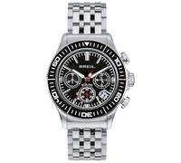 Breil Herren Chronograph Manta 1970 mit silberfarbenem Stahlarmband, 20 Bar, Gehäusedurchmesser: 44 mm, TW2009