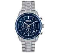 Breil Uhr Herren Release Ziffernblatt BLAU Bewegung Chrono Quartz e Bracelet Stahl Silber TW1898