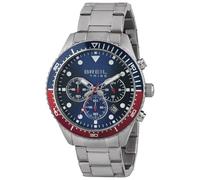 Breil Sail Herren Chronograph aus Edelstahl in der Farbe Silber-Blau-Rot 42mm, Wasserdichtigkeit: 10Bar, EW0581