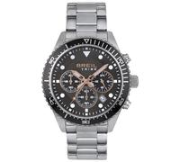 Breil Sail Herren Chronograph aus Edelstahl in der Farbe Silber-Schwarz-Braun 42mm, Wasserdichtigkeit: 10Bar, EW0580