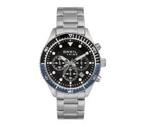 Breil Uhr Herren SAIL Ziffernblatt SCHWARZ Bewegung Chrono Quartz e Bracelet Stahl Silber EW0485