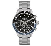 Breil Sail Herren Chronograph aus Edelstahl in der Farbe Silber-Schwarz-Blau 42mm, Wasserdichtigkeit: 10Bar, EW0583