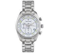 Breil Uhr Herren Spoiler Ziffernblatt Weiss Bewegung Chrono Quartz e Bracelet Stahl Silber EW0479