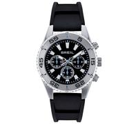 Breil Herren Chronograph Chrono mit Armband aus Polyurethane, Wasserdichtigkeit: 10 Bar, Gehäusedurchmesser: 43 mm, TW1999