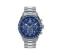 Breil Uhr Herren Tyler Ziffernblatt BLAU Bewegung Chrono Quartz e Bracelet Stahl Silber TW2058