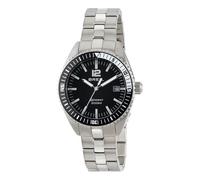 Breil Uhr Unisex Midway Ziffernblatt SCHWARZ Bewegung NUR Zeit Quartz e Bracelet Stahl Silber TW1696